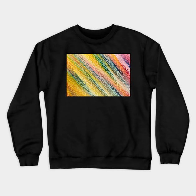 Fractal hexagons Crewneck Sweatshirt by krinichnaya